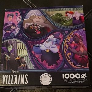 Disney Villains Puzzle Box - Purple, Pink, Black Artwork